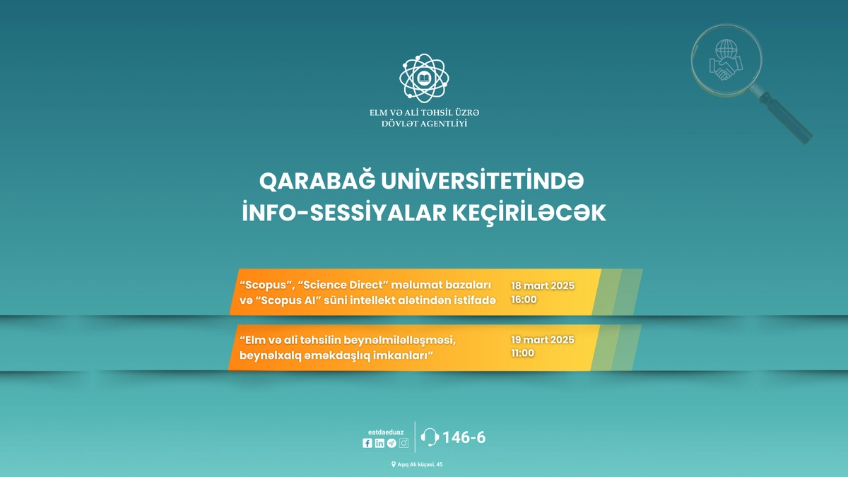 Qarabağda info-sessiyalar keçiriləcək